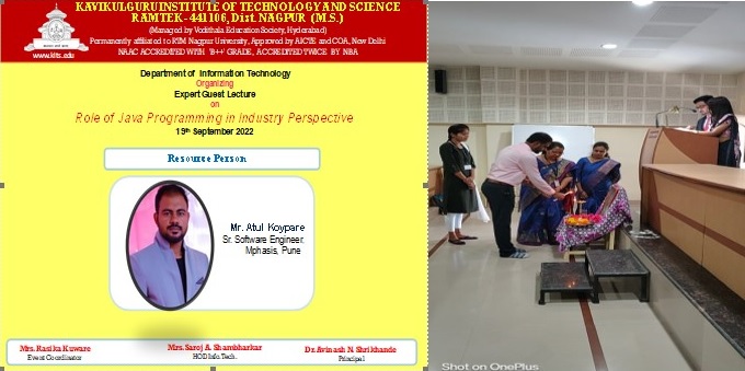 Expert Guest Lecture on Role Of Java Programming in Industry Perspective 