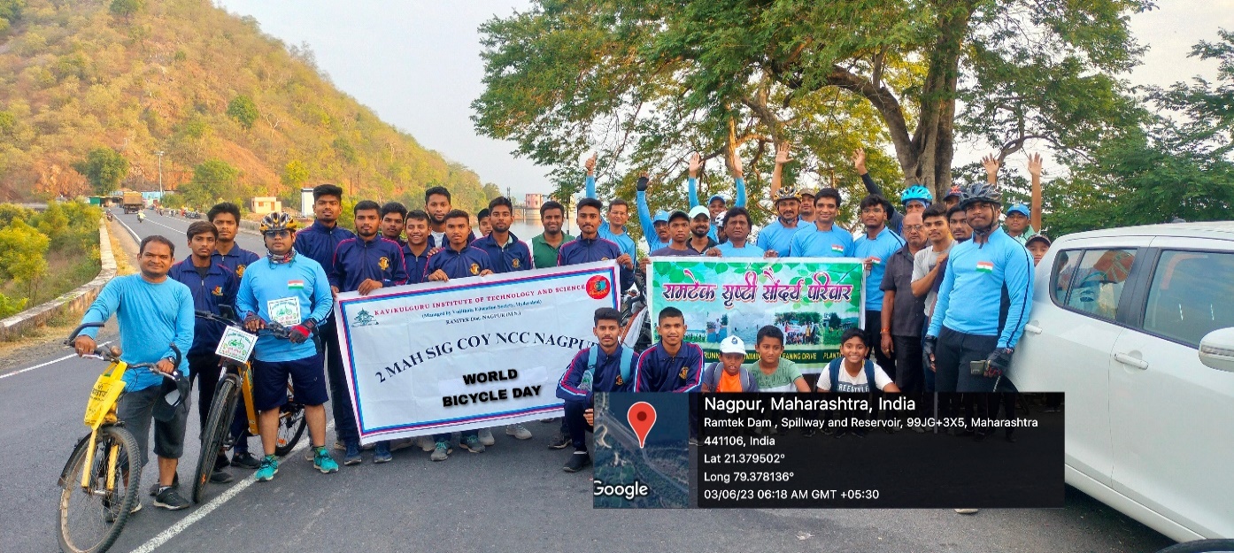 KITS,Ramtek   Celebrated World Bicycle Day On 3rd June 2023
